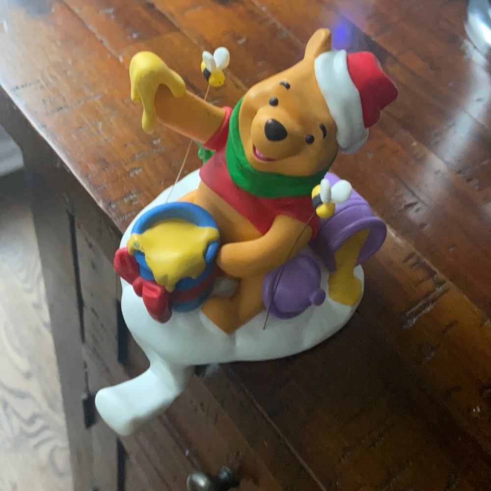 Vintage Winnie The Pooh Christmas stocking hanger